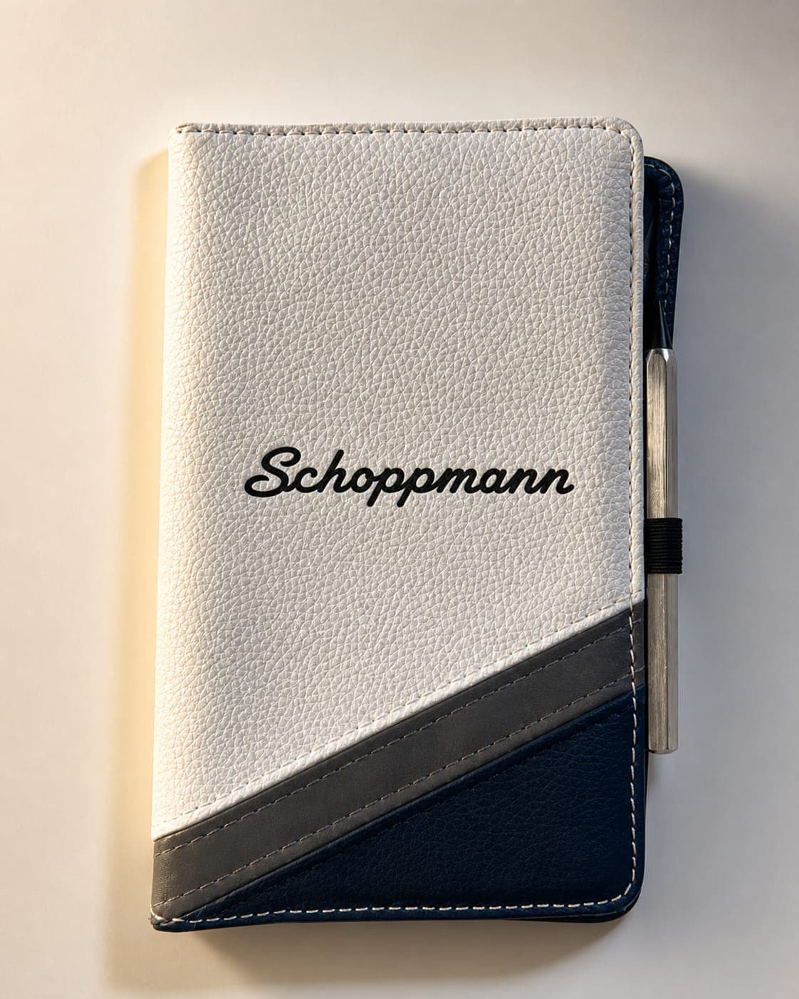 Carnet golf Schoppmann avec crayon rangé dans l'élastique